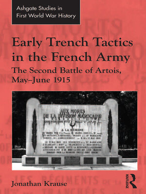 cover image of Early Trench Tactics in the French Army